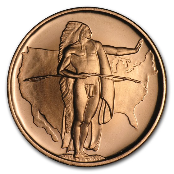 1 oz Copper Round - Oregon Trail 1 oz Copper Round - Oregon Trail
